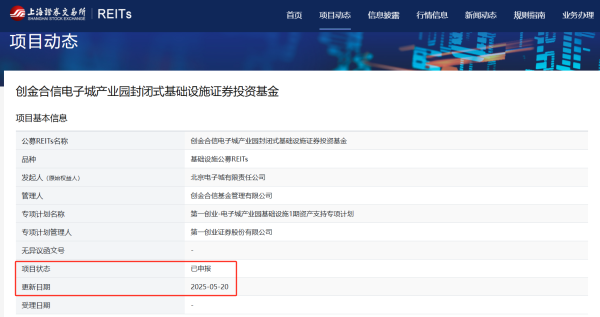 红和古 公募REITs市场新进展 一只申报一只通过